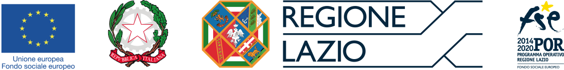 Logo POR FESR Lazio - cofinanziamento UE